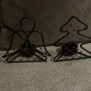 4.5 inch by 4 inch votive candle holders (two)